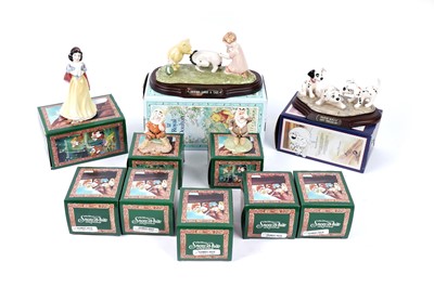 Lot 453 - A set of Royal Doulton Snow White and the Seven Dwarfs and other figures