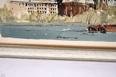 Lot 158 - Edward Wesson RI RBA - The Palace of Westminster | watercolour