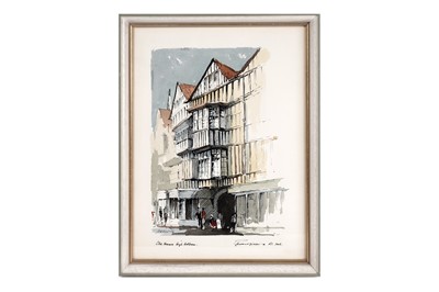 Lot 159 - Edward Wesson - Old Houses, High Holborn | watercolour