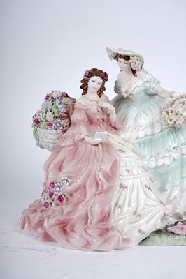 Lot 455 - A Coalport 'The Letter' limited edition figure group