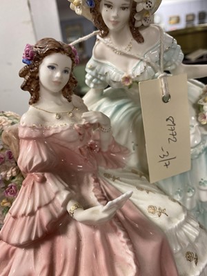 Lot 455 - A Coalport 'The Letter' limited edition figure group