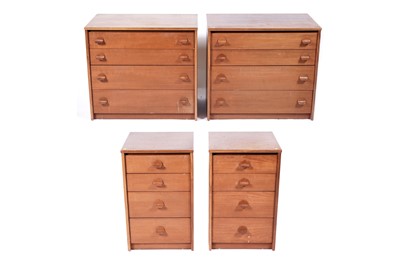 Lot 48 - Ron Carter for Stag: a ‘Cantata’ pair of chest of drawers and bedside cabinets