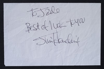 Lot 716 - A Jimi Hendrix autographed signature