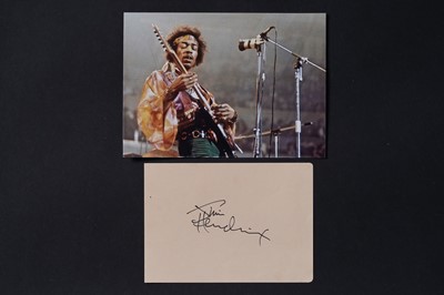 Lot 717 - A Jimi Hendrix autographed signature