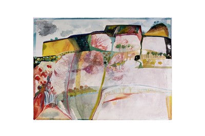 Lot 591 - Robin Richmond - Escarpment in Mallorca | mixed media