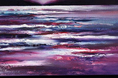 Lot 187 - David Ridley - Purple Haze II | acrylic