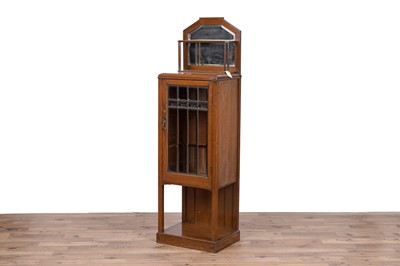 Lot 150 - An early 20th Century oak Biedermeier style display cabinet