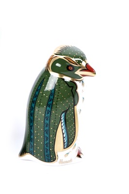 Lot 450 - A limited edition Royal Crown Derby ‘Harrods Rockhopper Penguin’