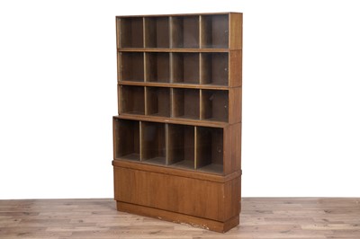 Lot 125 - A mid-20th Century oak sectional bookcase