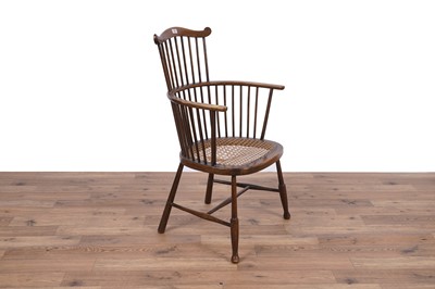 Lot 131 - Two chairs; and a mahogany standard lamp