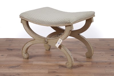 Lot 140 - A Regency style stool