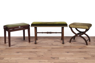 Lot 141 - Three stools comprising