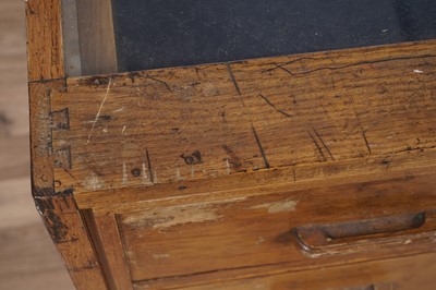 Lot 147 - An early 20th Century oak haberdashery cabinet