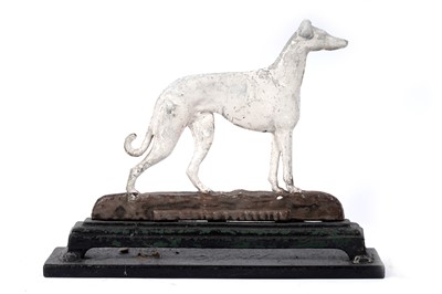 Lot 245 - A pair of cast iron greyhound pattern door stops