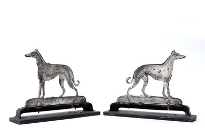 Lot 245 - A pair of cast iron greyhound pattern door stops