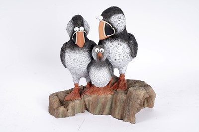 Lot 113 - Rebecca Lardner - Family Gathering | cold cast porcelain