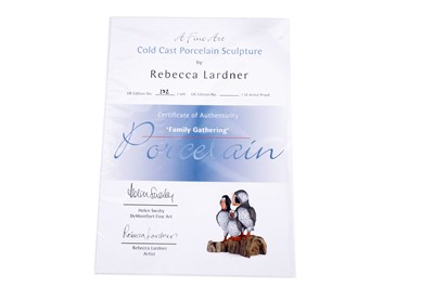 Lot 113 - Rebecca Lardner - Family Gathering | cold cast porcelain