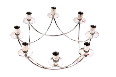 Lot 504 - A Mid-Century Danish silver plated centrepiece