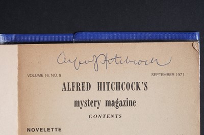 Lot 725 - An Alfred Hitchcock signed copy of Mystery Magazine