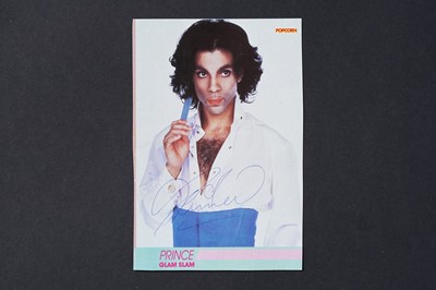 Lot 727 - A Prince Rogers Nelson autographed flyer for Glam Slam