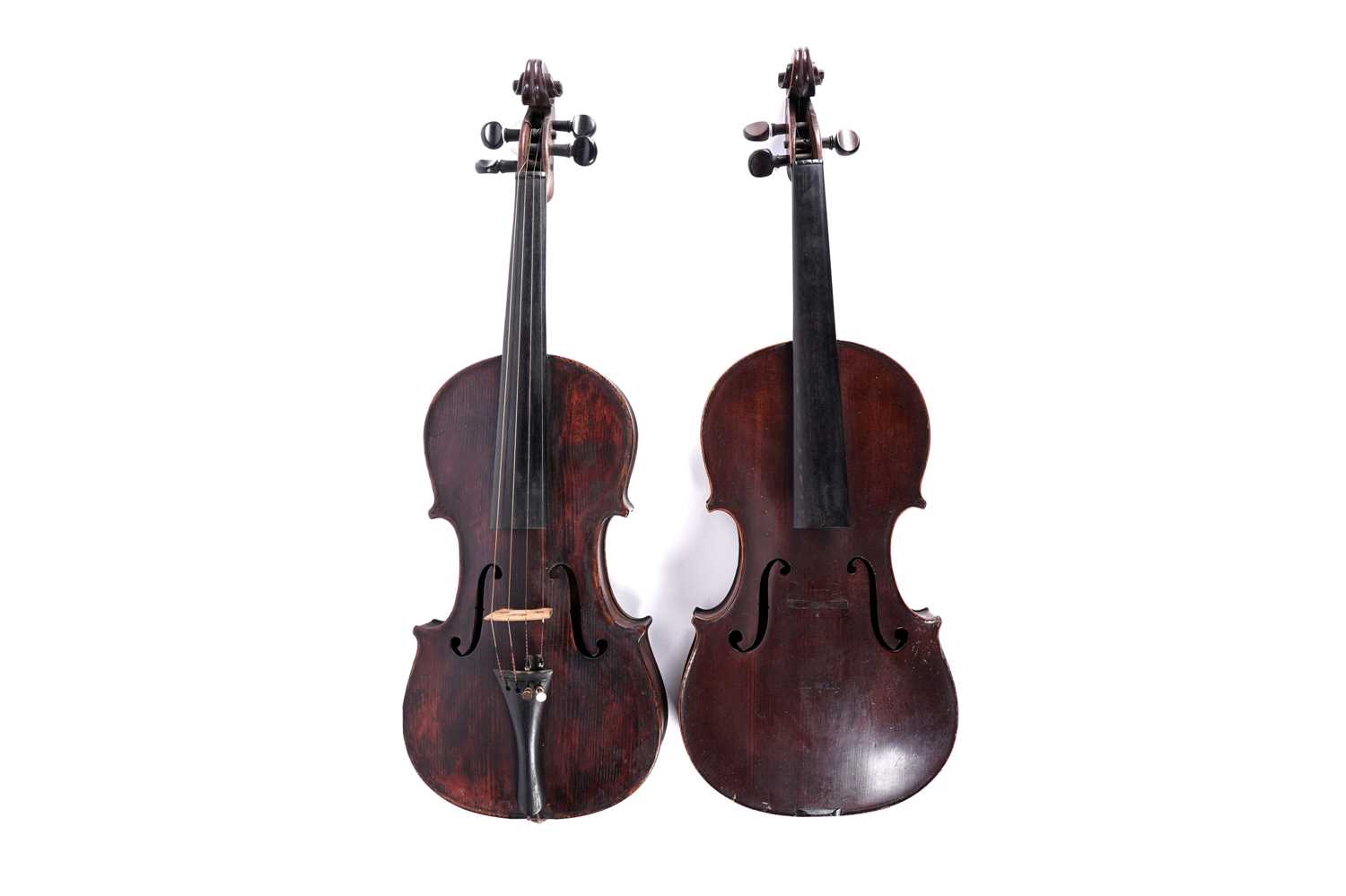 Lot 33 - Two violins, one Continental