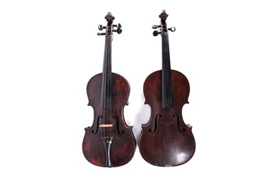 Lot 33 - Two violins, one Continental