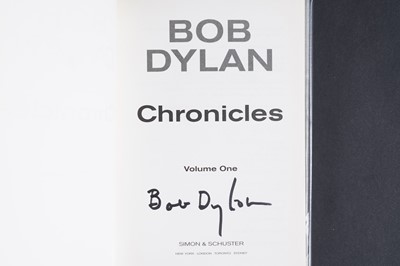 Lot 737 - A Bob Dylan autographed first edition copy of Chronicles Volume One