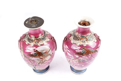 Lot 286 - A pair of 20th Century Japanese vases