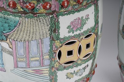 Lot 325 - A pair of contemporary Chinese garden seats