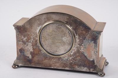 Lot 215 - An Elliot onyx mantle clock; and five others