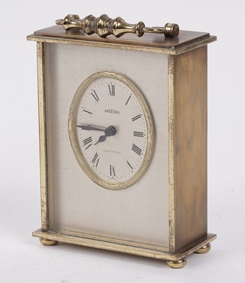 Lot 215 - An Elliot onyx mantle clock; and five others