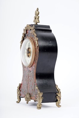 Lot 237 - A collection of clocks and decorative items including: a boulle and ormolu mounted mantle clock