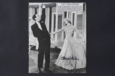 Lot 745 - A Grace Kelly an autographed magazine page