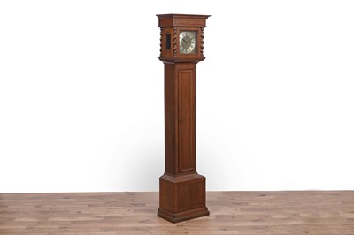 Lot 194 - An early 20th Century inlaid and banded mahogany longcase clock