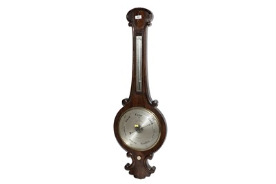 Lot 204 - Lake & Sons Taunton: a 19th Century rosewood wheel barometer