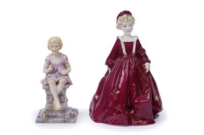 Lot 437 - Two Royal Worcester ceramic figures of children