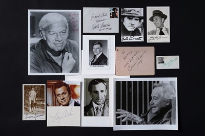 Lot 750 - Autographs of male actors of the mid-20th Century