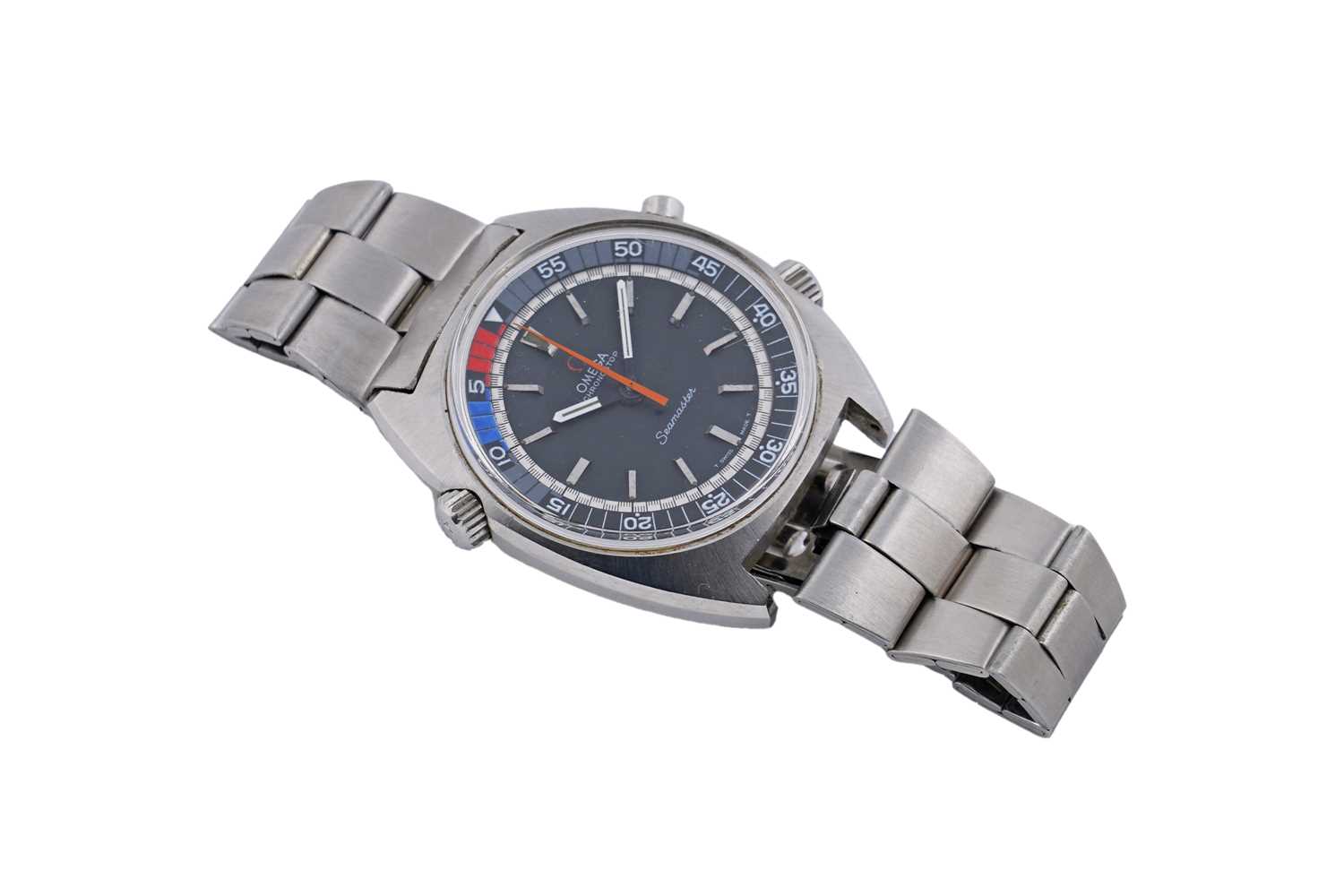 Lot 450 - Omega Chronostop Seamaster Regatta: a stainless steel cased manual wind wristwatch