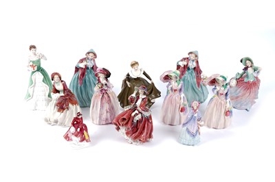 Lot 431 - A collection of Royal Doulton figures of ladies