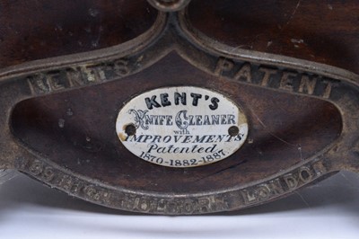 Lot 308 - A Victorian Kent’s patented knife cleaner