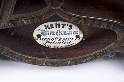 Lot 308 - A Victorian Kent’s patented knife cleaner