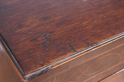 Lot 9 - A substantial George III inlaid mahogany chest of drawers