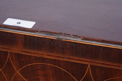 Lot 9 - A substantial George III inlaid mahogany chest of drawers
