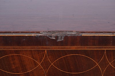 Lot 9 - A substantial George III inlaid mahogany chest of drawers