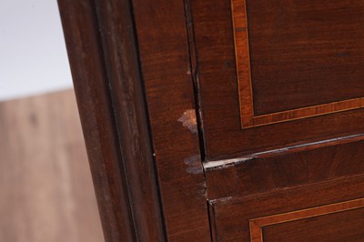 Lot 9 - A substantial George III inlaid mahogany chest of drawers