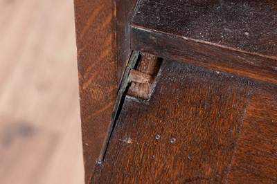 Lot 5 - After Liberty: an early 20th Century oak Arts and Crafts bureau