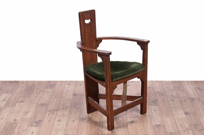 Lot 6 - Style of George Walton for Liberty: Arts and Crafts armchair