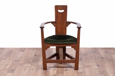 Lot 6 - Style of George Walton for Liberty: Arts and Crafts armchair