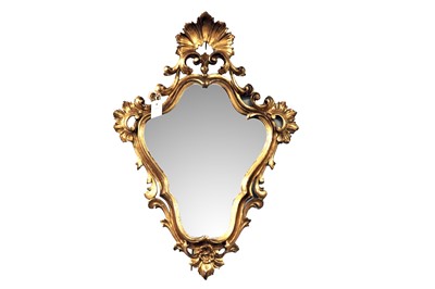 Lot 182A - A 19th Century Rococo style carved giltwood and gesso mirror