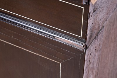 Lot 43 - A mid-19th Century Italian ebonised and ivory inlaid side cabinet